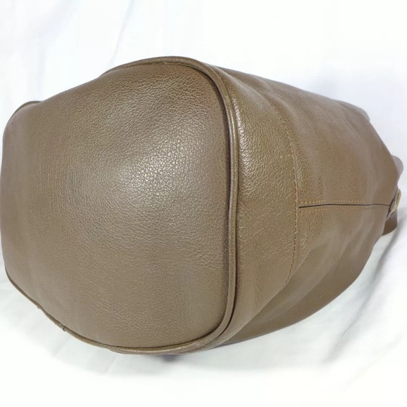 Authentic Burberry Large Leather Drawstring Bag - Picture 6 of 8